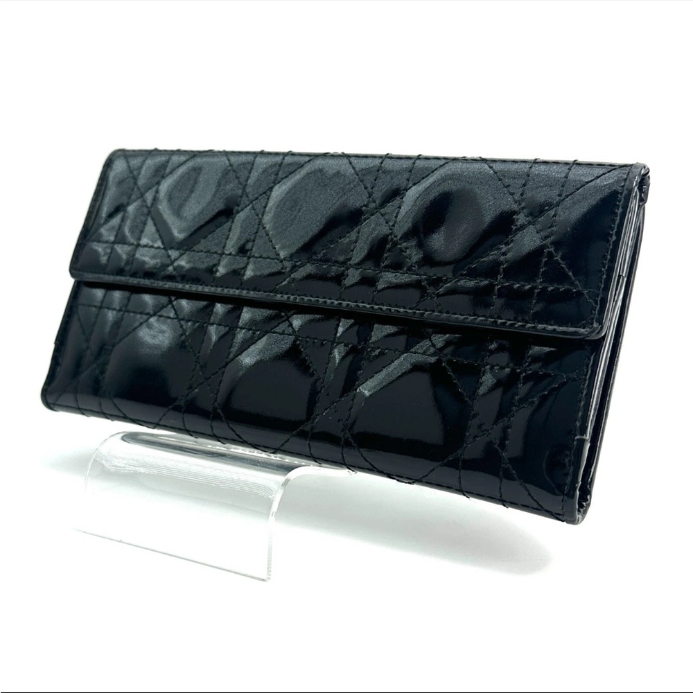 🖤 Christian Dior Patent Leather Cannage Wallet🖤
